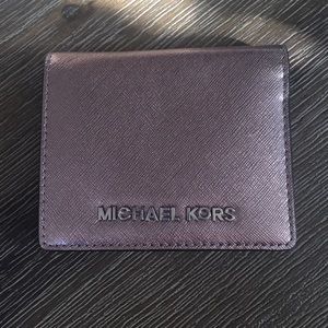 NWOT Michael Kors small metallic wallet